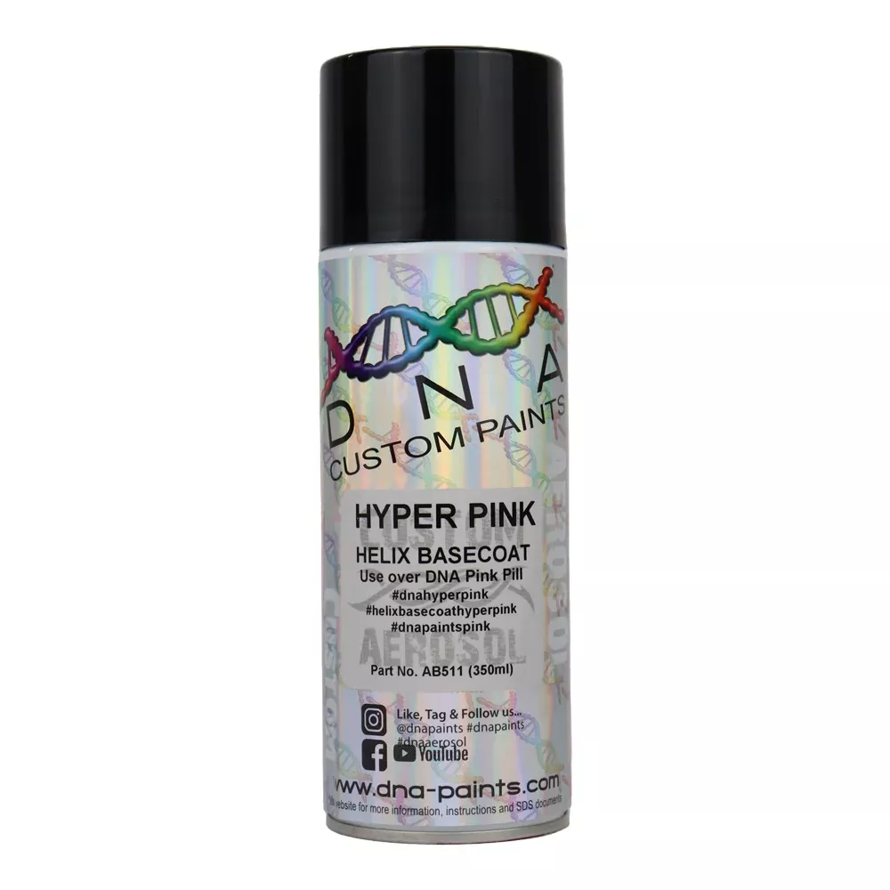 DNA PAINTS Helix Basecoat Spray Paint 350ml Aerosol Hyper Pink