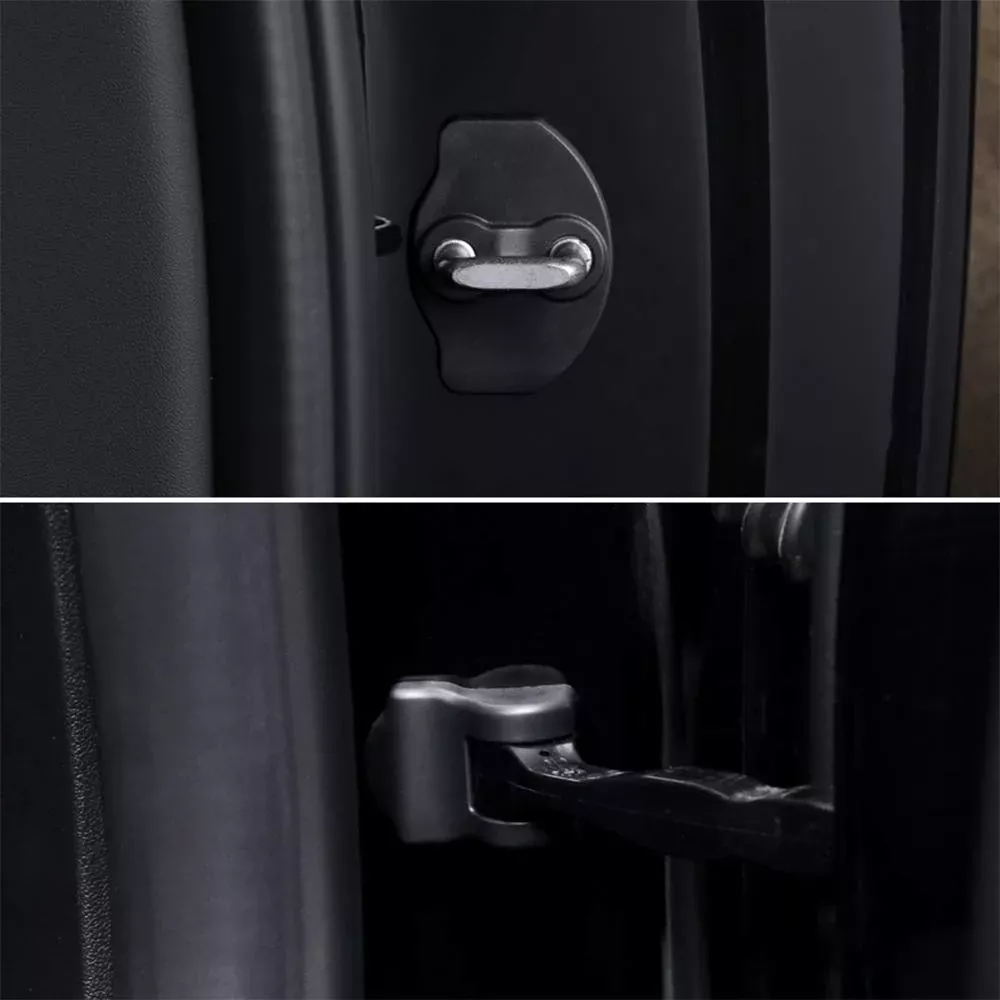 Door Lock & Stopper Latches Cover Protector (Set of 6) | Tesla Model 3 & Y