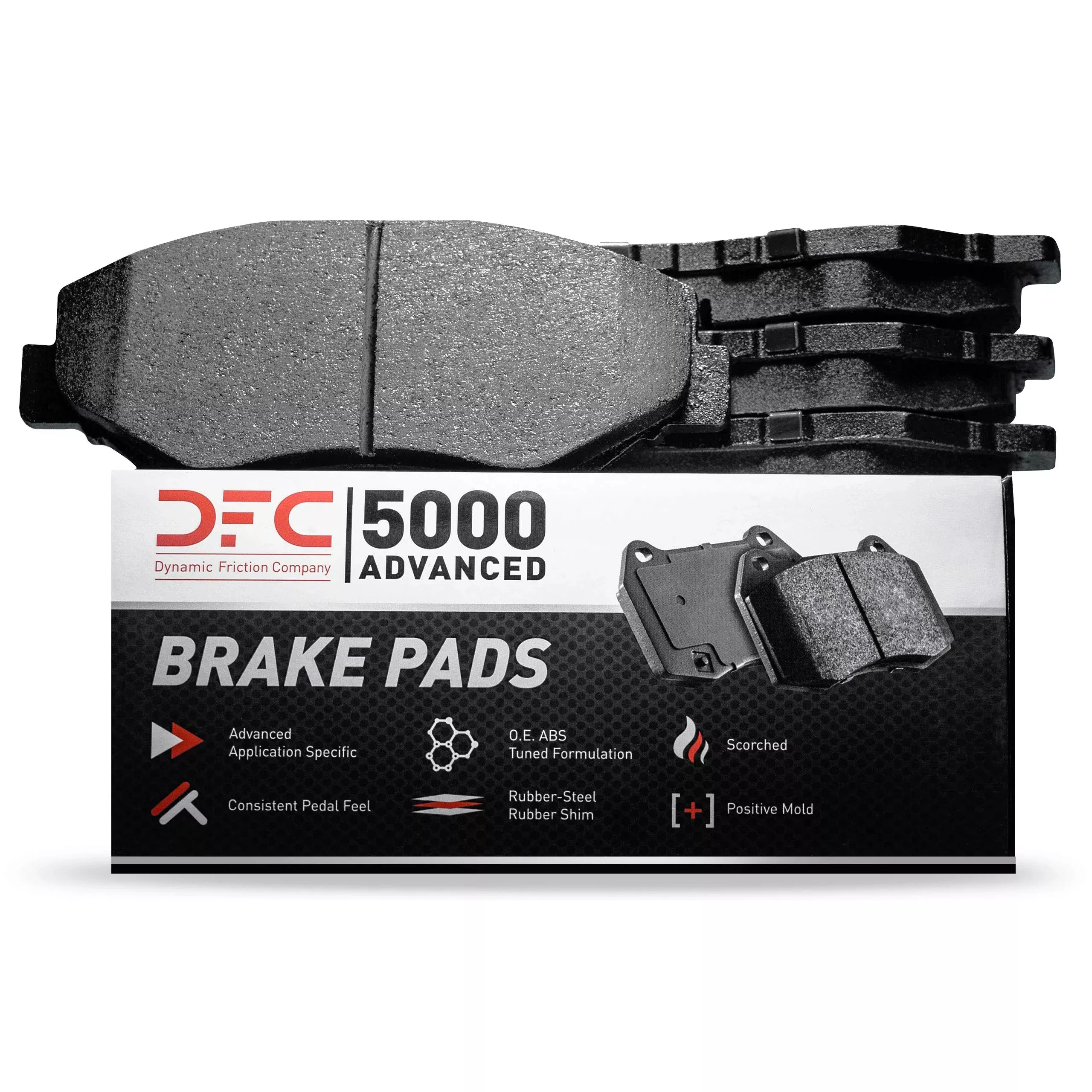 Dynamic Friction Company 5000 Advanced Brake Pads – Ceramic 1551-2188-00-Rear Set
