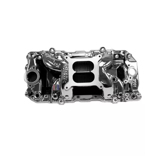 Edelbrock 7561-CP RPM Air-Gap 2-0 Intake Manifold - Chrome Plasma