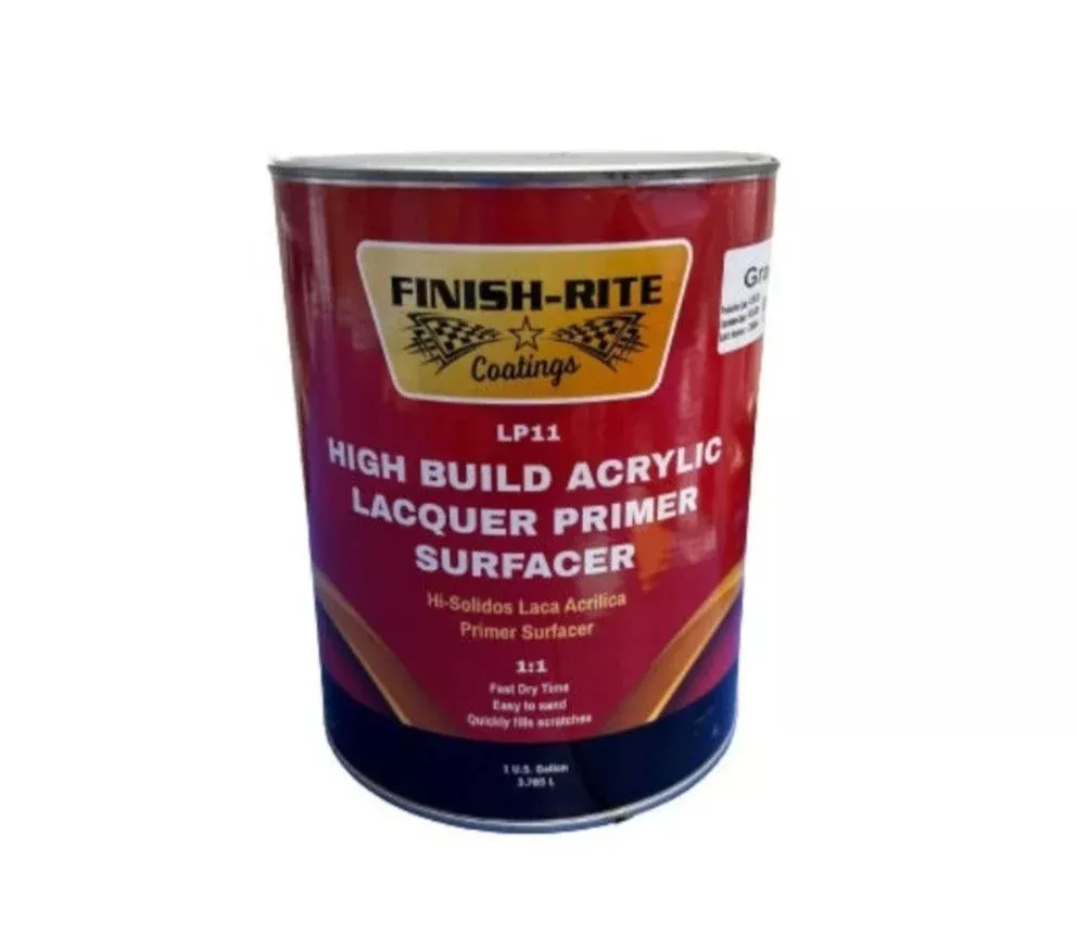 Finish Rite LP11 Acrylic Lacquer Primer H/S Gallon (gray,black,white)