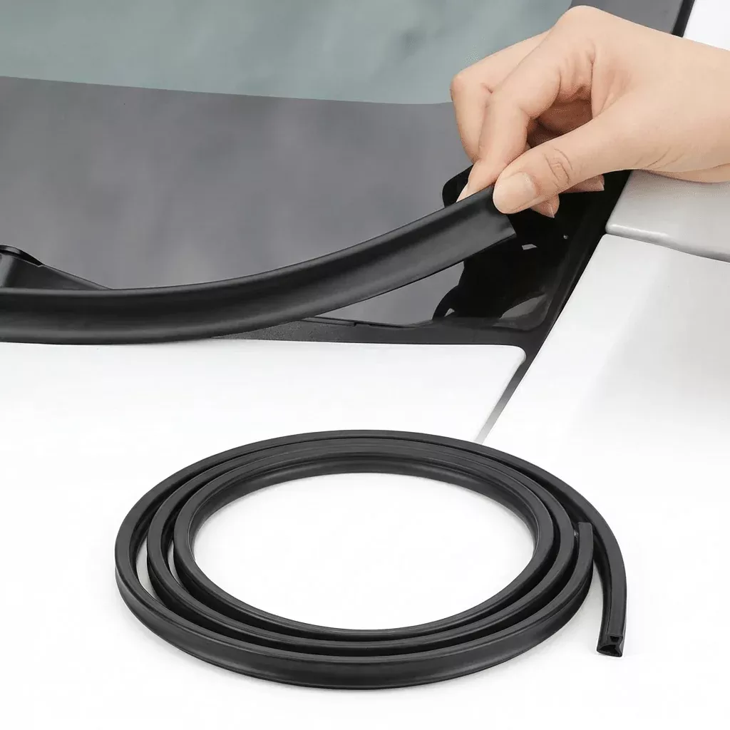 Front Hood Seal & Wind Deflector for Model 3/ Y/ S/ X – TPE Frunk Weather Stripping