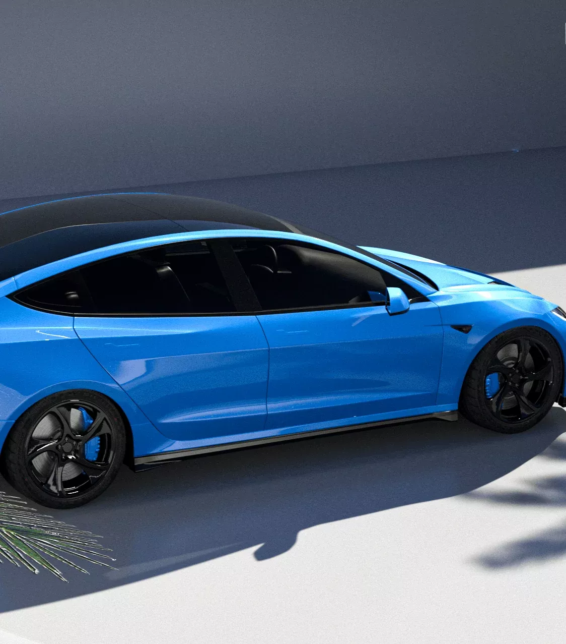 “HACKER” Narrow Body Side Skirts for Tesla Model 3 Highland / Performance Carbon Fiber/FRP