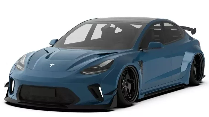 “Hacker”Widebody Full Body Kit For Tesla Model 3