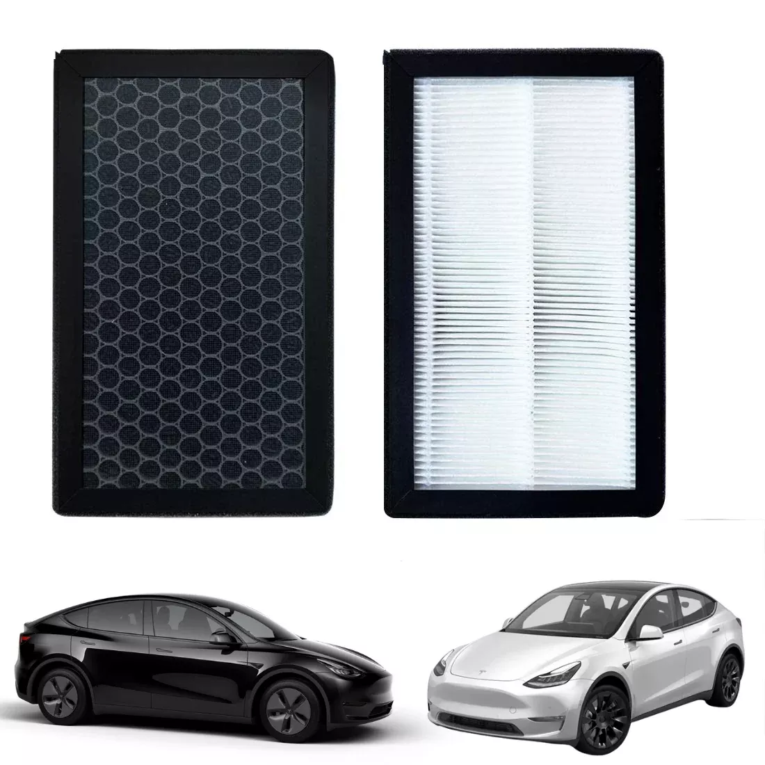 HEPA Air Filter with Activated Carbon | Tesla Model 3 & Y (2016-2026)