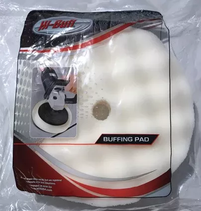 Hi-Buff 8″ White Heavy Cut Velcro, HB 102C