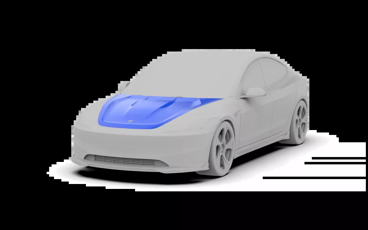“Hidrogai” Hood Bonnet for Tesla Model 3 2024-ON