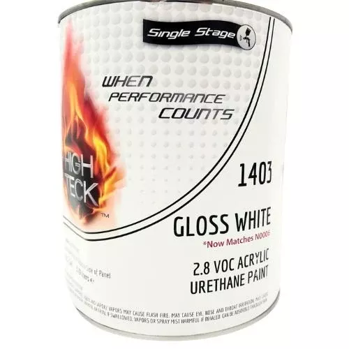 High Teck 1403 4:1 Gloss White Single Stage Paint, Gallon