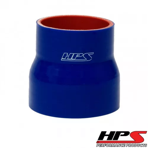 HPS 4 Ply Reinforced Straight Silicone Hose Reducer/Adapter 3" x 4" ID - Blue