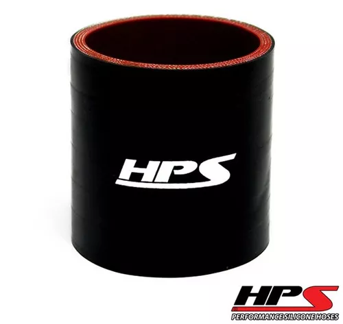 HPS HTSC-125-BLK 4 Ply Reinforced Silicone Hose Coupler 1.25" ID - 3" Long Black