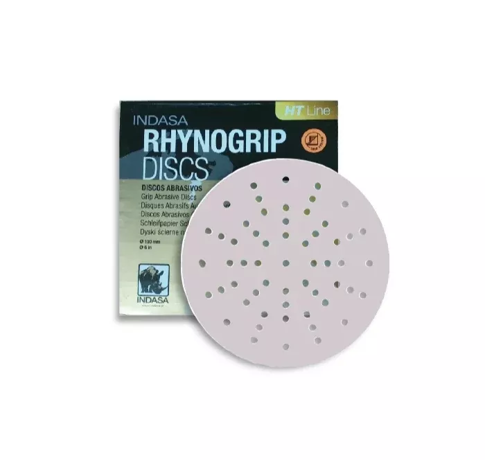 INDASA 6" RHYNOGRIP HTLINE ULTRAVENT VACUUM SANDING DISCS, 8660 SERIES