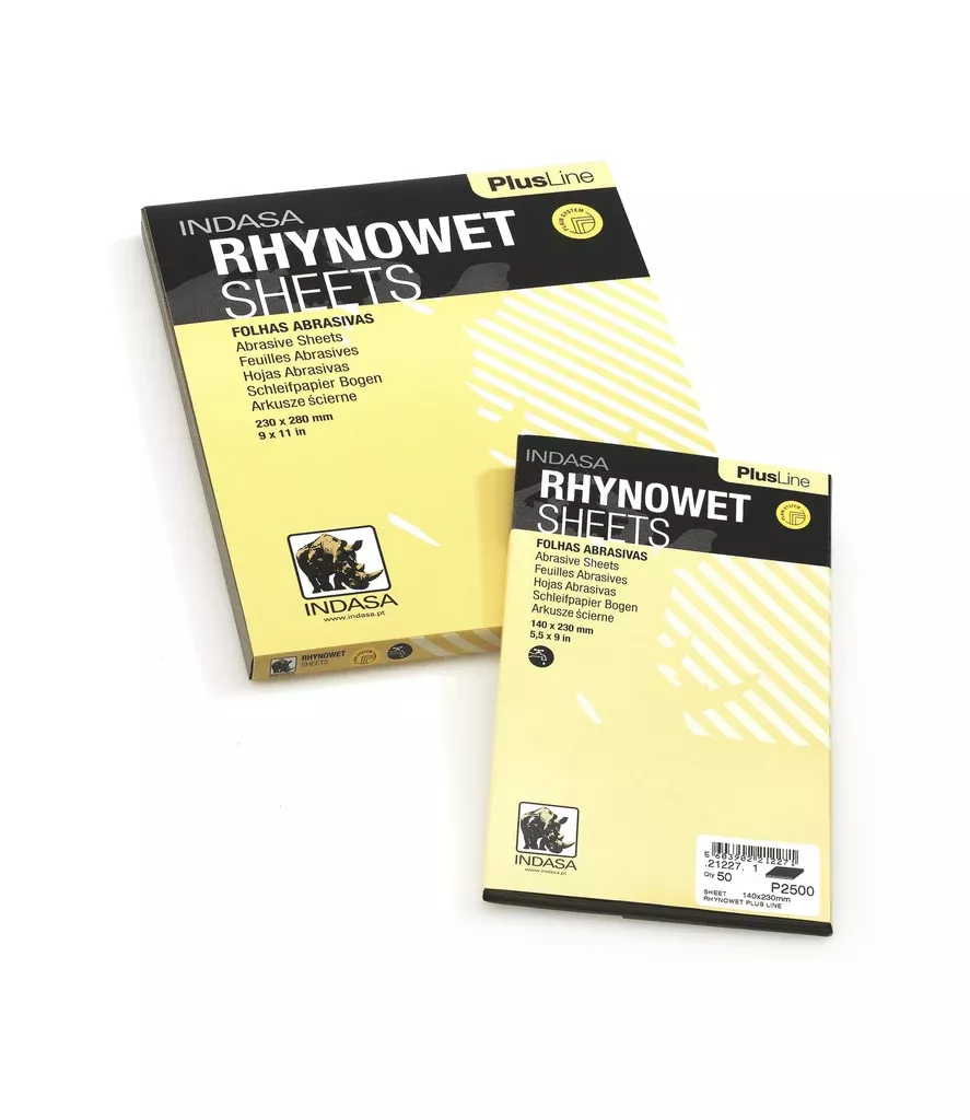 INDASA Plus Line, RHYNOWET Abrasive Sheets, (5 Sheets)