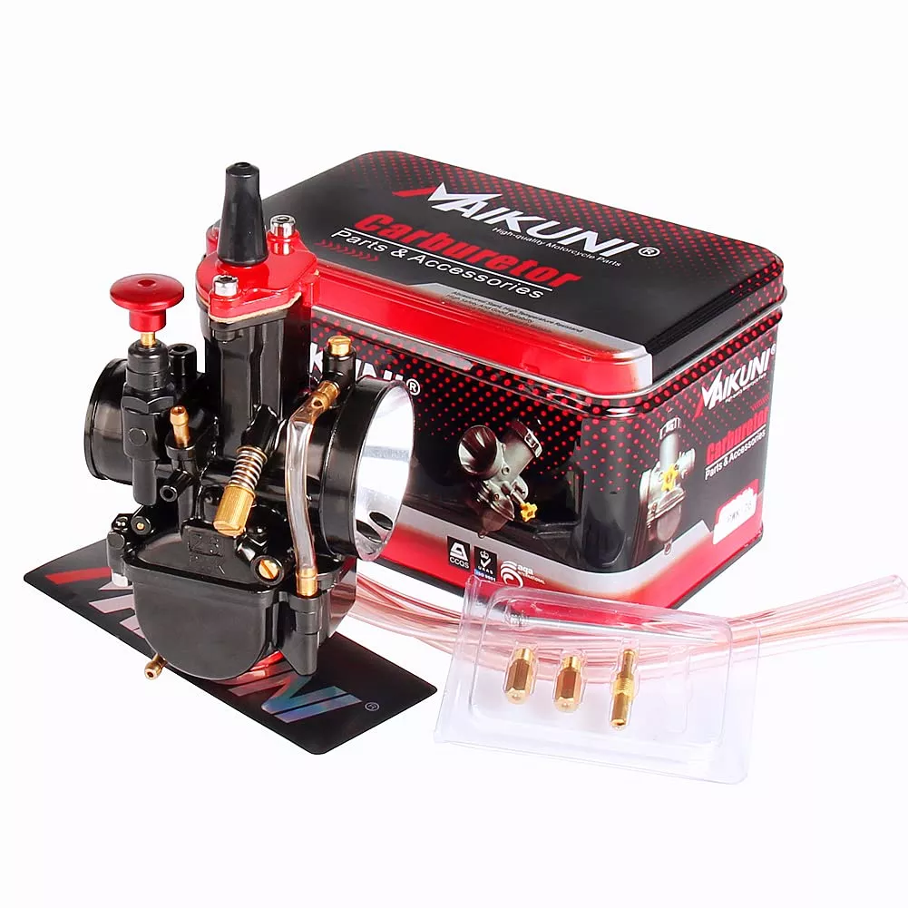 JXMOTO PWK Carburetor Universal 24mm for 2T/4T Engine Dirt Bike, Motorcycle, ATV, Scooter
