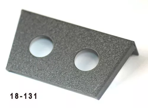 K4 Switches 18131 Steel Round Switch Panel - Two Holes