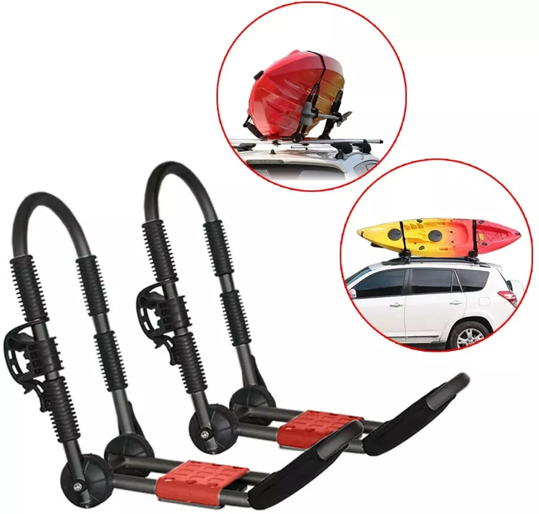 Kayak Rack J Bar - Black Aluminum (1 Pair)