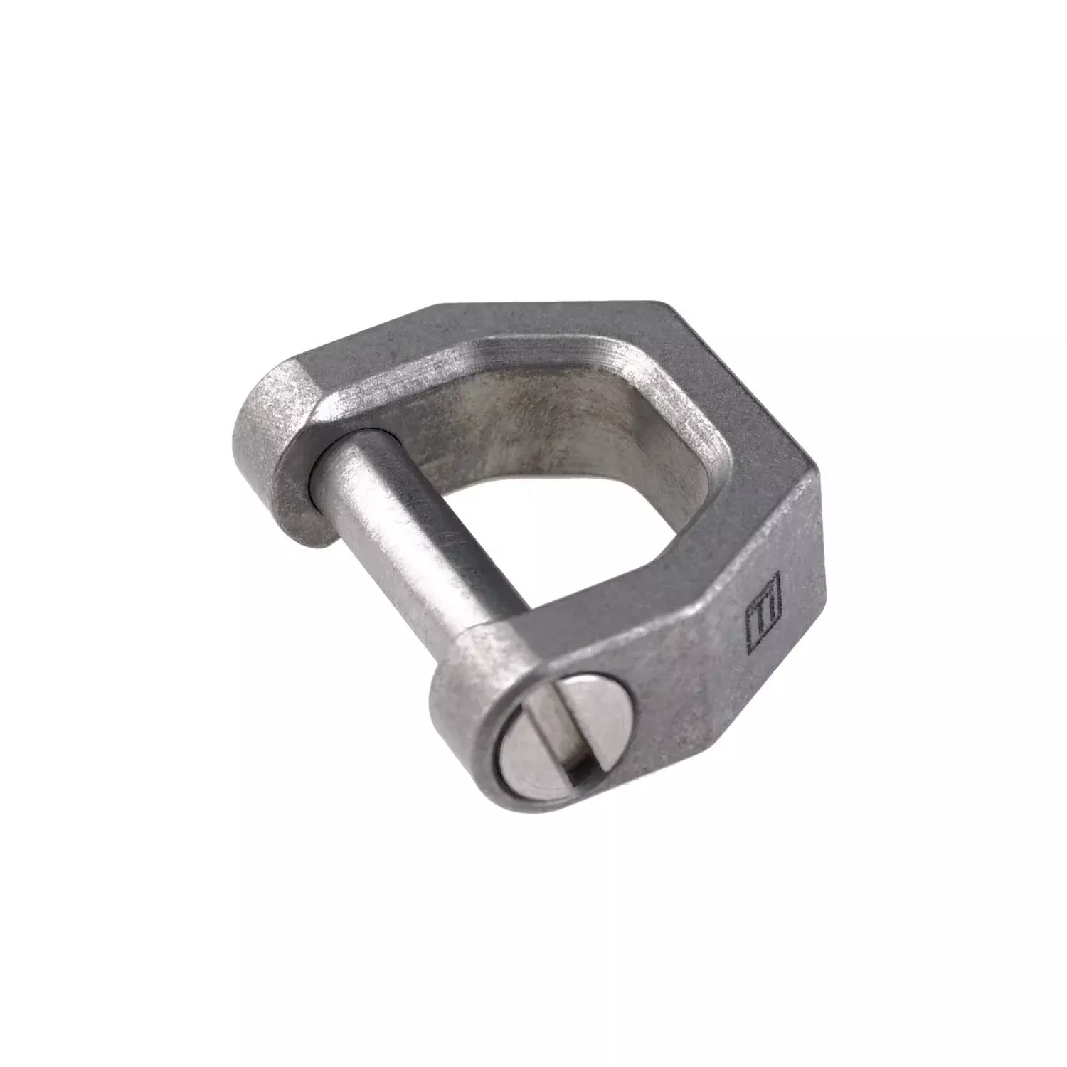 MecArmy CH2 Titanium D Shape Key Ring, Stonewashed Small Utility Keyring, Model 2020-6-12