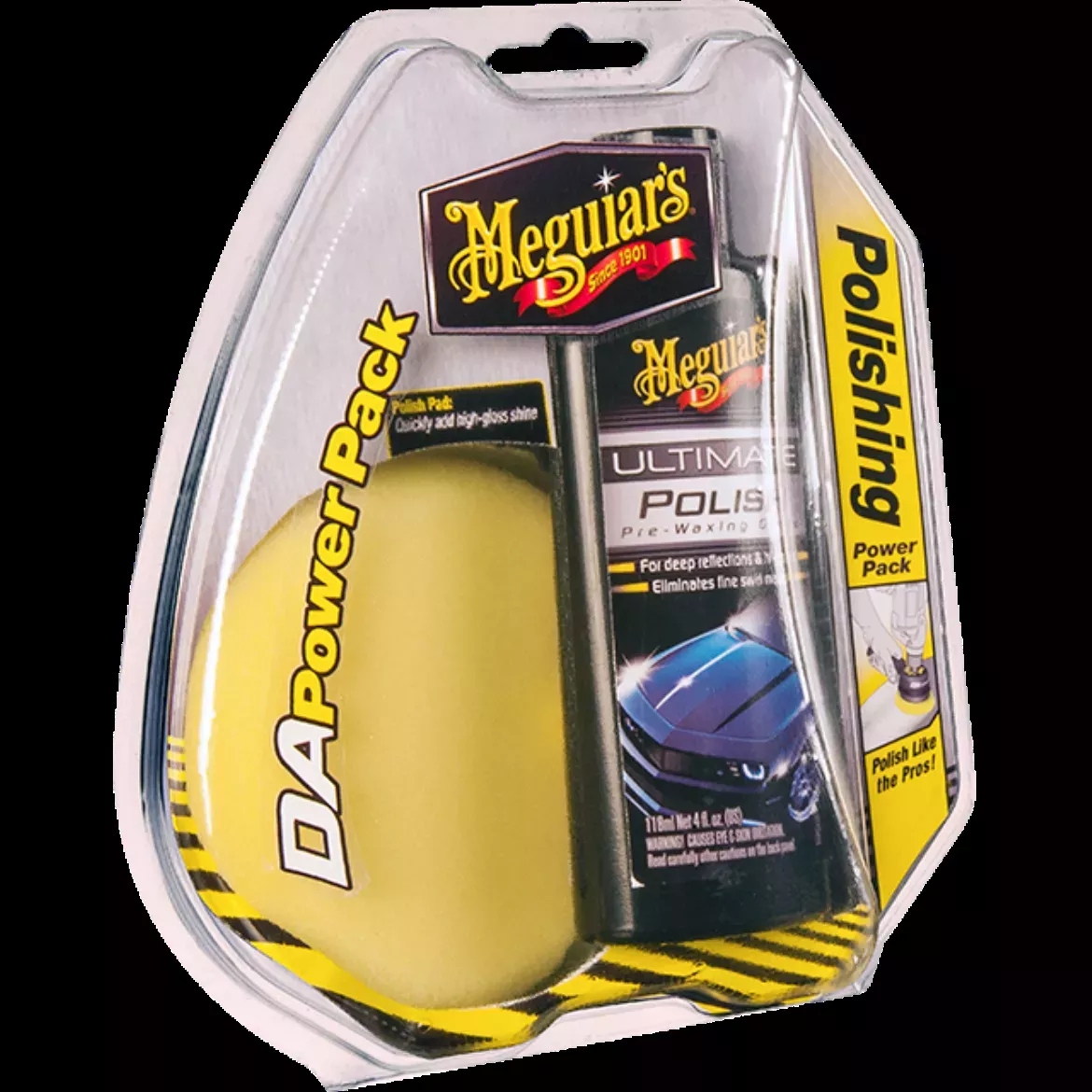 MEGUIARS G3502 D/A POWER SYSTEM POLISHING POWER PACK w POLISH + 1 PAD