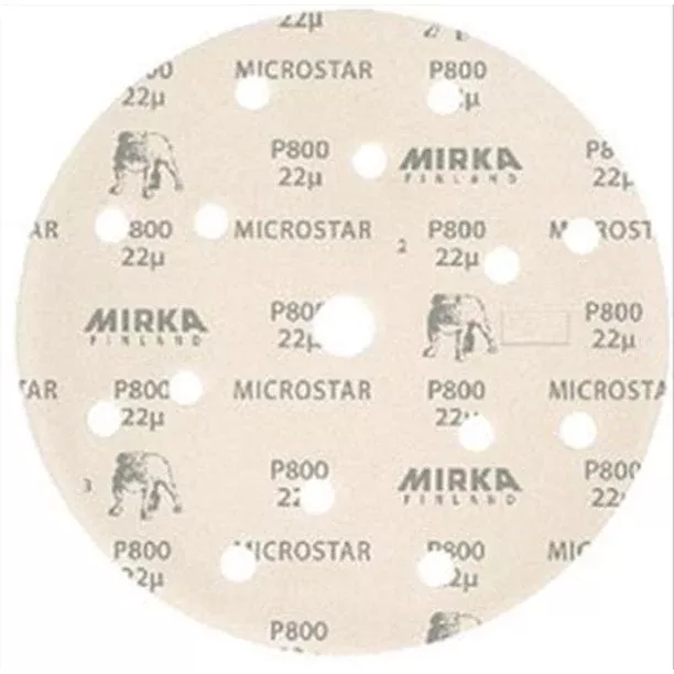 Mirka MICROSTAR GRIP DISC P800 6" Abrasives FM-622-800