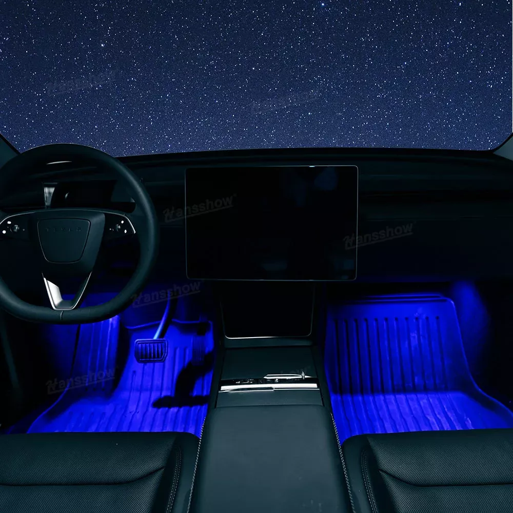 Model 3 Highland & Y Juniper Footwell Lights Tesla Interior Lighting RGB Multi-color Ambient Lighting
