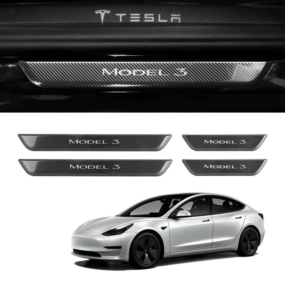 Model 3/Y LED illuminated Welcome Pedal Door Sill Protector