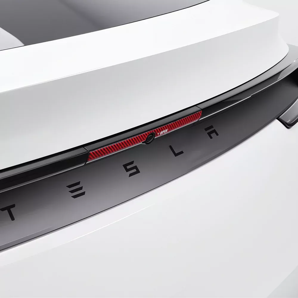 Model Y Juniper Rear Trunk Button Sticker | Flexible Urethane Carbon Fiber