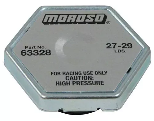 Moroso 63328 Racing Radiator Cap - 27-29 psi - Hex Head - Standard Size