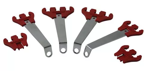 Moroso 72151 Small Block Chevy/Universal Spark Plug Wire Looms - Red/Chrome