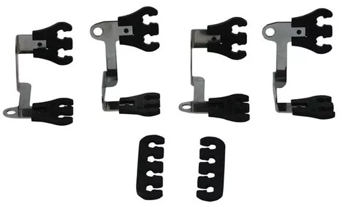 Moroso 72167 Show Car Spark Plug Wire Loom Kit - Black/Chrome Small Block Chevy