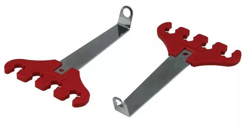 Moroso 72181 Universal Spark Plug Wire Loom Kit - Red/Chrome - 7-9mm Wires Pair