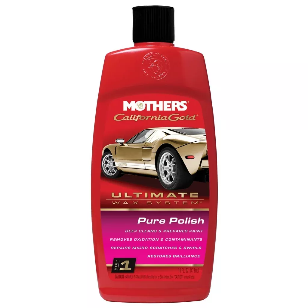 Mothers 07100 California Gold Pure Polish (Ultimate Wax System/Step 1) – 16 oz