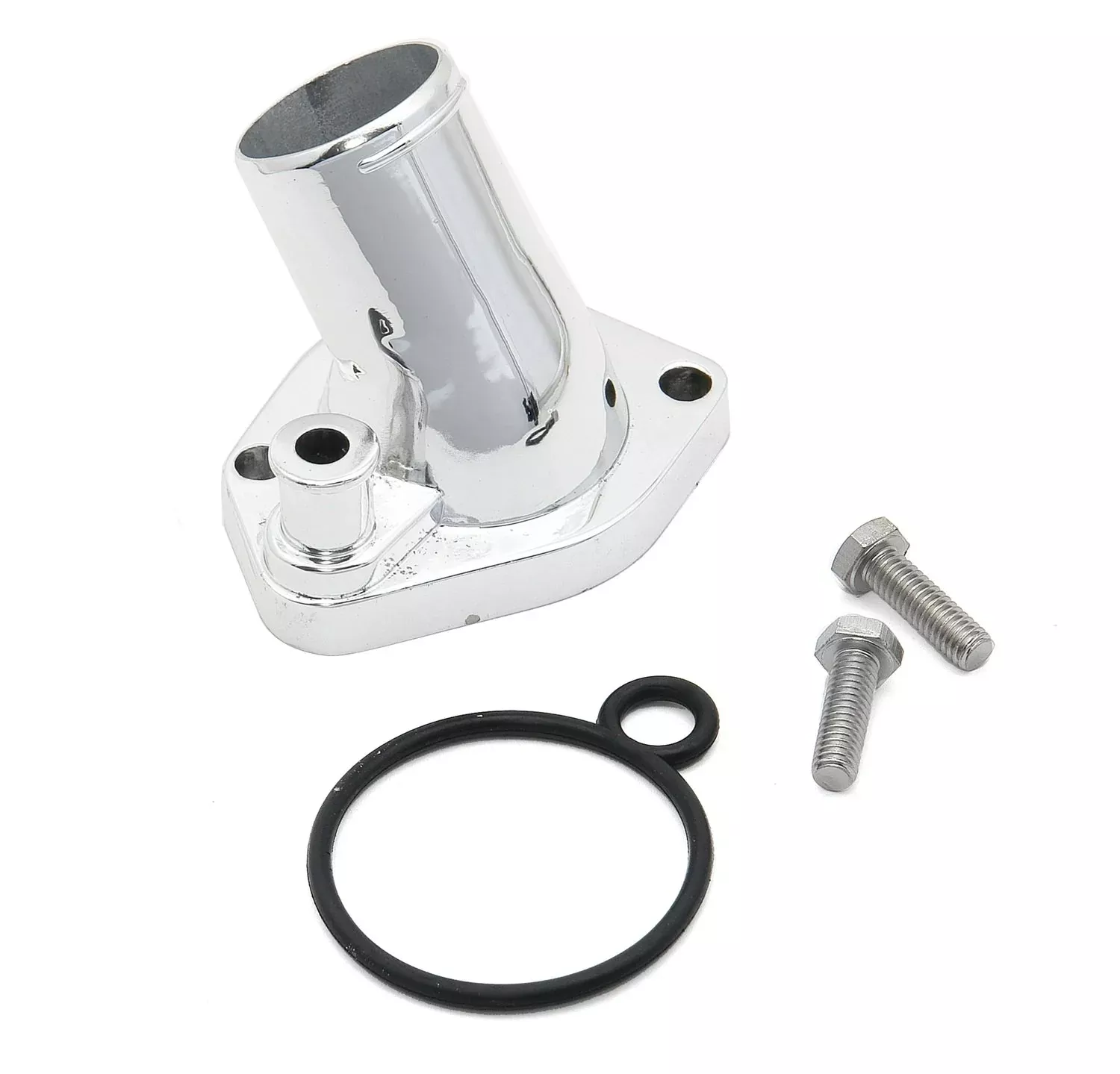 Mr. Gasket 2662 Chrome O-Ring 45 Degree Water Neck