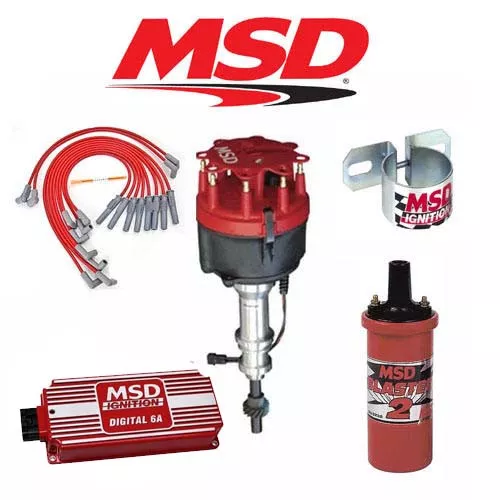 MSD 90151 Ignition Kit - Digital 6A/Distributor/Wires/Coil/Bracket - Ford 351W