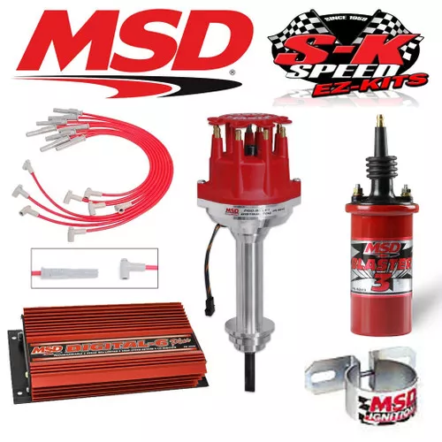 MSD 9507-1 Ignition Kit Digital 6 Plus/Distributor/Wires/Blaster 3 Coil Chrysler 413-440