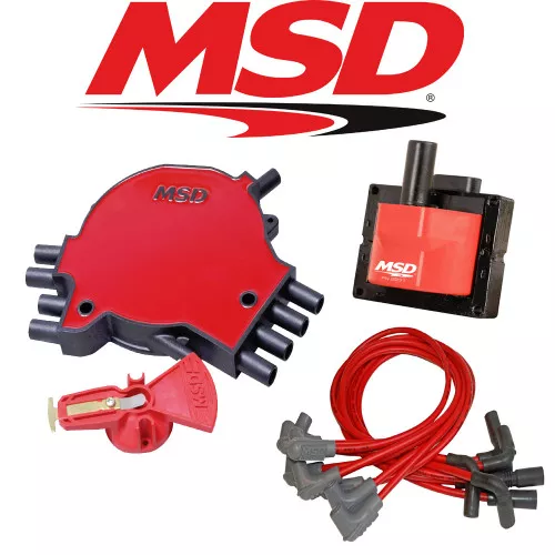 MSD Ignition Tuneup Kit - 1996 Caprice/Impala SS 5.7L LT1 Cap/Rotor/Coil/Wires