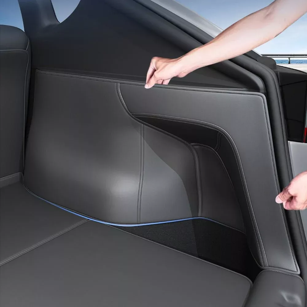 Nappa Leather Trunk Side Protectors for Model Y Juniper