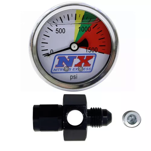 Nitrous Express 15510 Nitrous Flo-Thru Nitrous Pressure Gauge