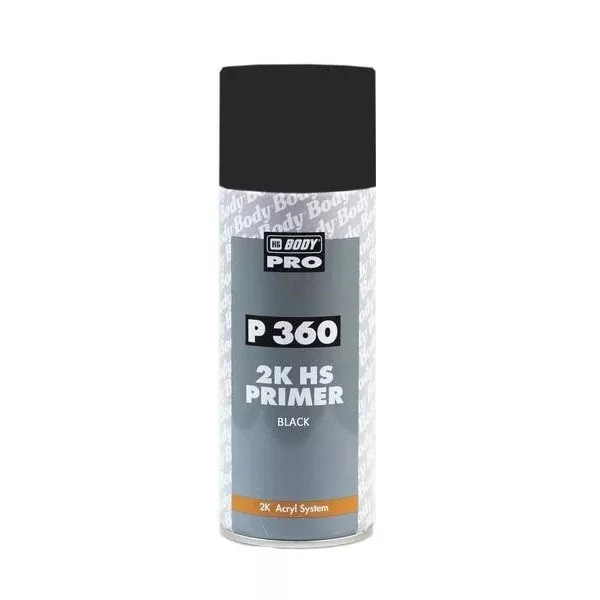 P360 2K HS Primer Spray Can Black 400mL