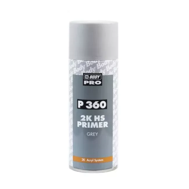 P360 2K HS Primer Spray Can Grey 400mL