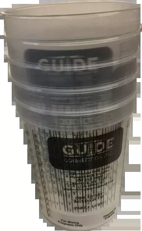 Paint Mixing Cups, 32 oz. (1 Quart) - Calibrated Mixing Ratios on Side of Cup