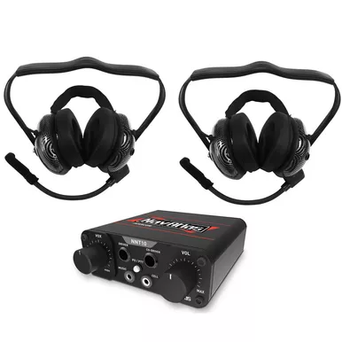 Polaris General 2 Person Compact Intercom System w/ Behind The Head Headsets by NavAtlas