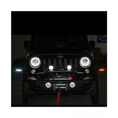 Polaris General Dynamic 4.5" Amber/White LED Light Bars by Custom Dynamics