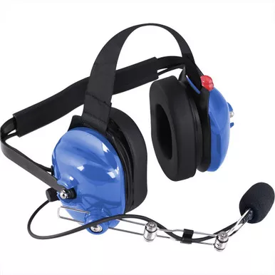 Polaris General H42 Light Blue 2-Way Radio Headset w/ PTT By Rugged Radios