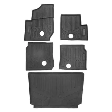 Polaris General XP 1000 (4-Seater Models)- Front, Rear, Bed Custom Fit Rugged Rubber Floor Liners by Smartliner