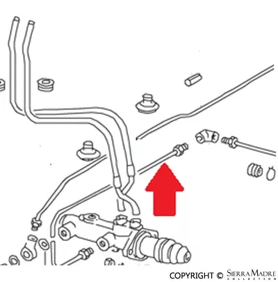 Porsche Front Brake Line – 911/912/930/912E 65-76901-355-624-02