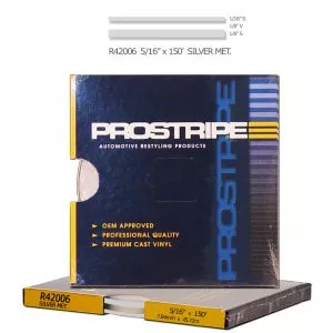 Prostripe R42006 Silver Metallic Multistripes Tape 5/16" x 150'ROLL