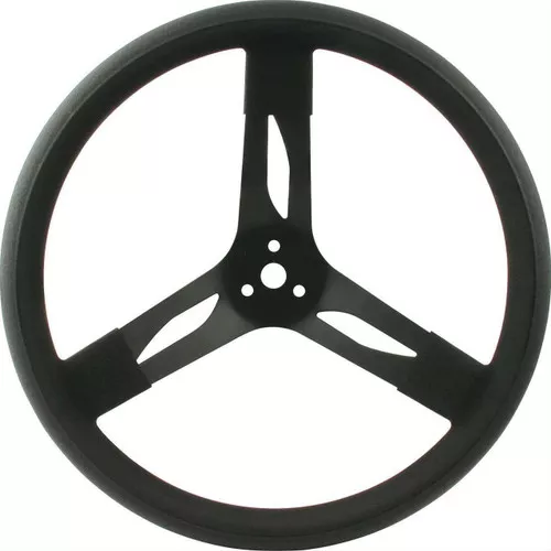 QuickCar 68-003 15" Steering Wheel - Black Rubber Grip