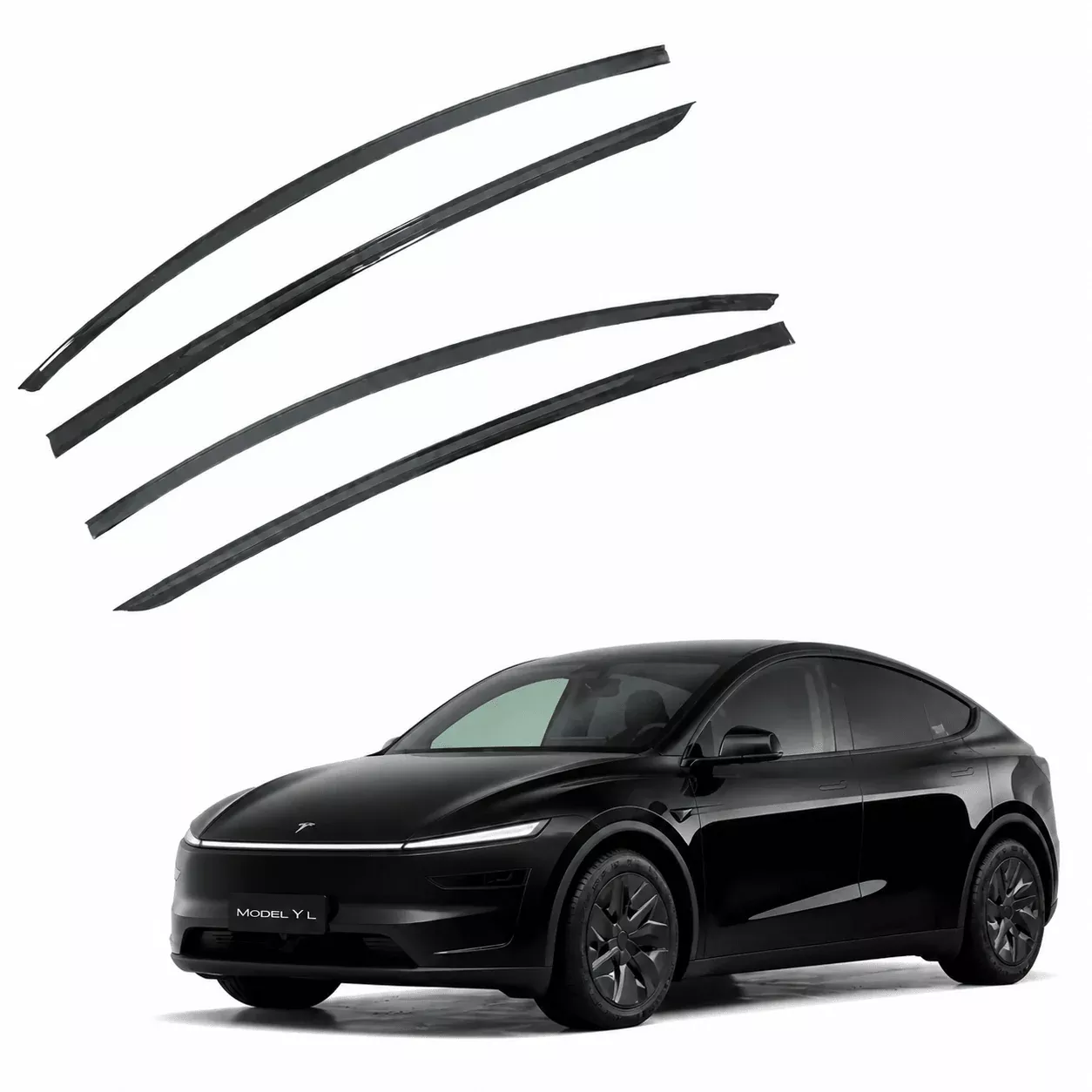 Rain Guards Window Vent Visors for Tesla Model YL 6-Seater 2026+ (4-Piece)
