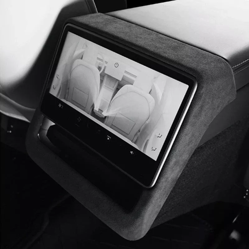 Rear Display Frame In Tumbled Leather for Model 3 Highland / Model Y Juniper / Model YL
