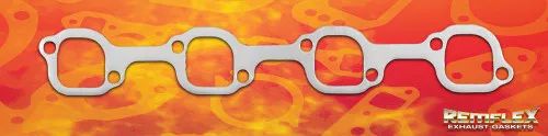 Remflex 3053 Exhaust Header Gaskets Ford Small Block Fits J302 (Alan Root) Heads