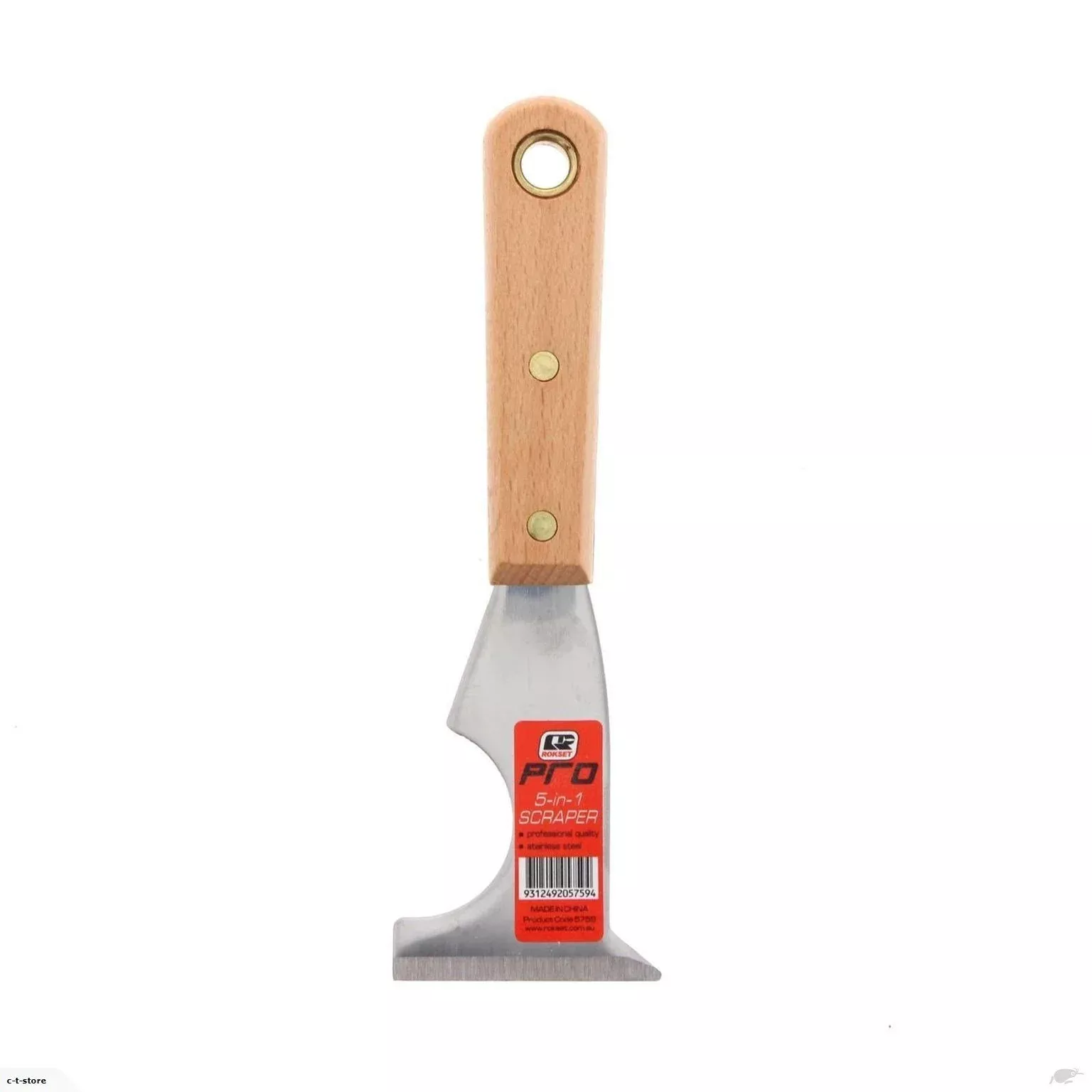 Rokset Pro 5-in-1 Paint Scraper Stainless Steel